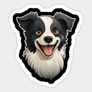 Cute Border Collie Dogs Funny Border Collie Sticker